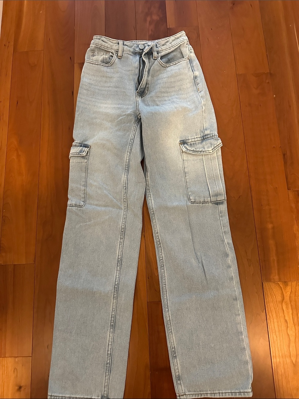 PacSun Light Wash Cargo Jeans